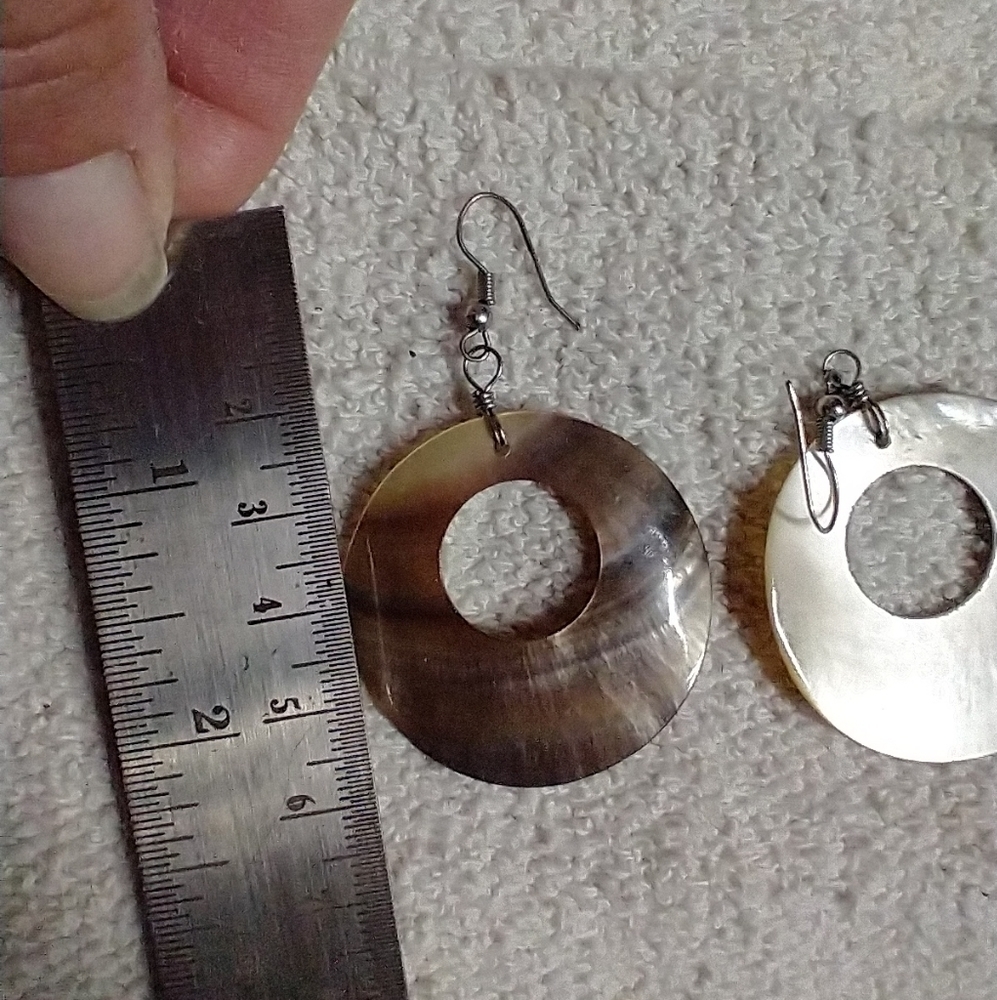Large shell 🐚 earrings wire - Picture 3 of 3